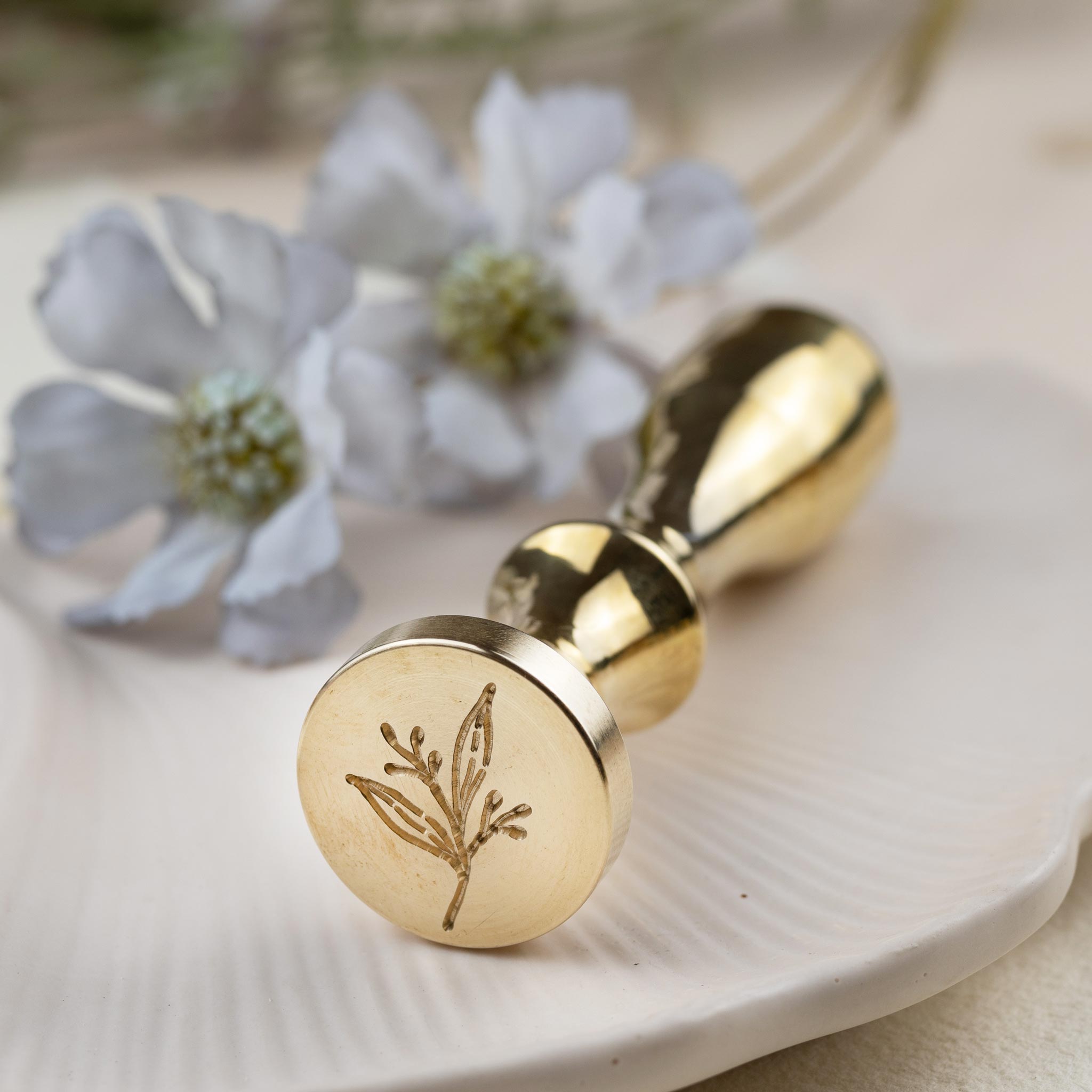 Siegelstempel Design Flora - Siegelstempel personalisiert
