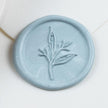 Wachssiegel selbstklebend mit Symbol Flora - Siegelstempel personalisiert