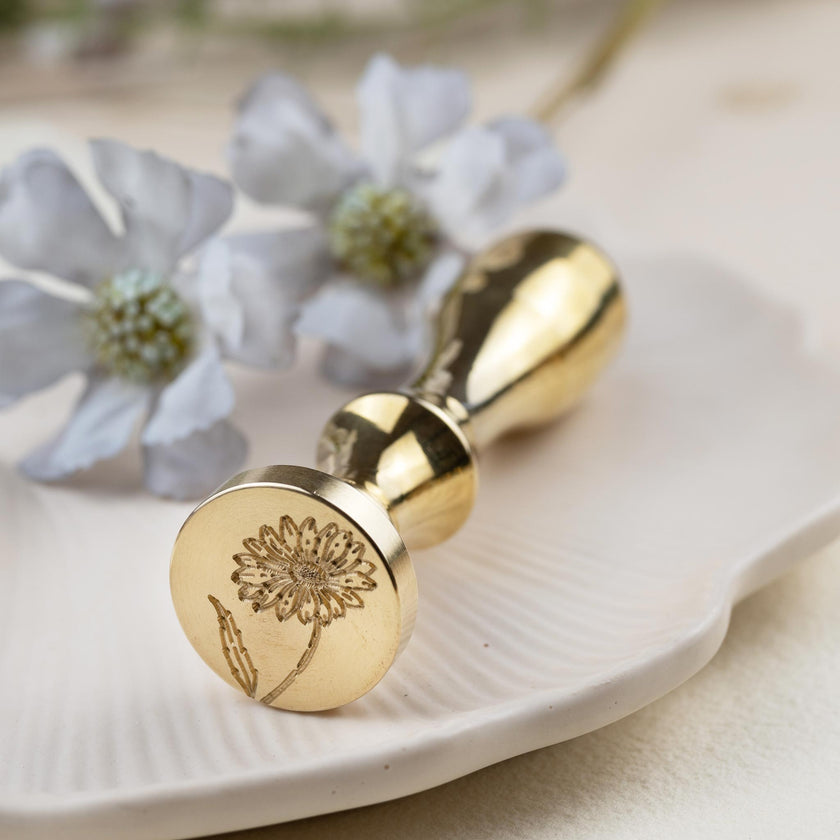 Siegelstempel Design Gänseblümchen - Siegelstempel personalisiert