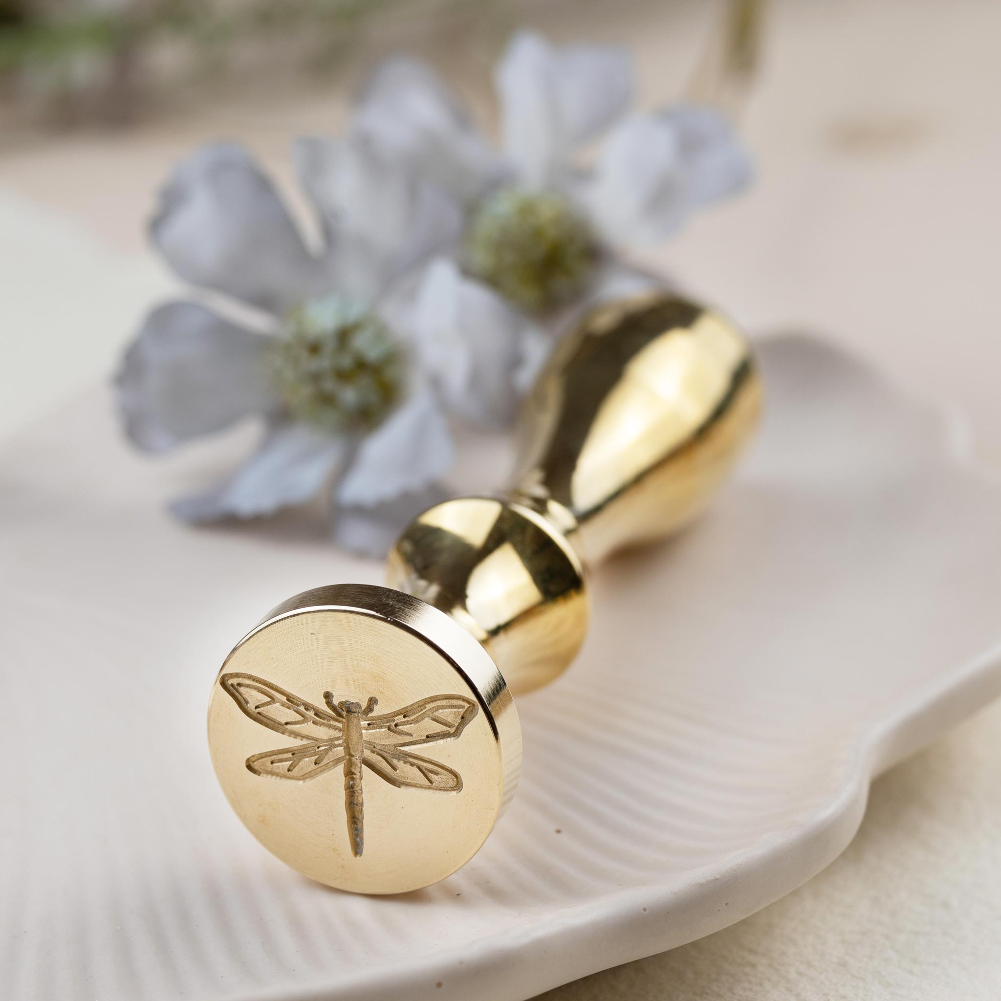 Siegelstempel Design Libelle - Siegelstempel personalisiert