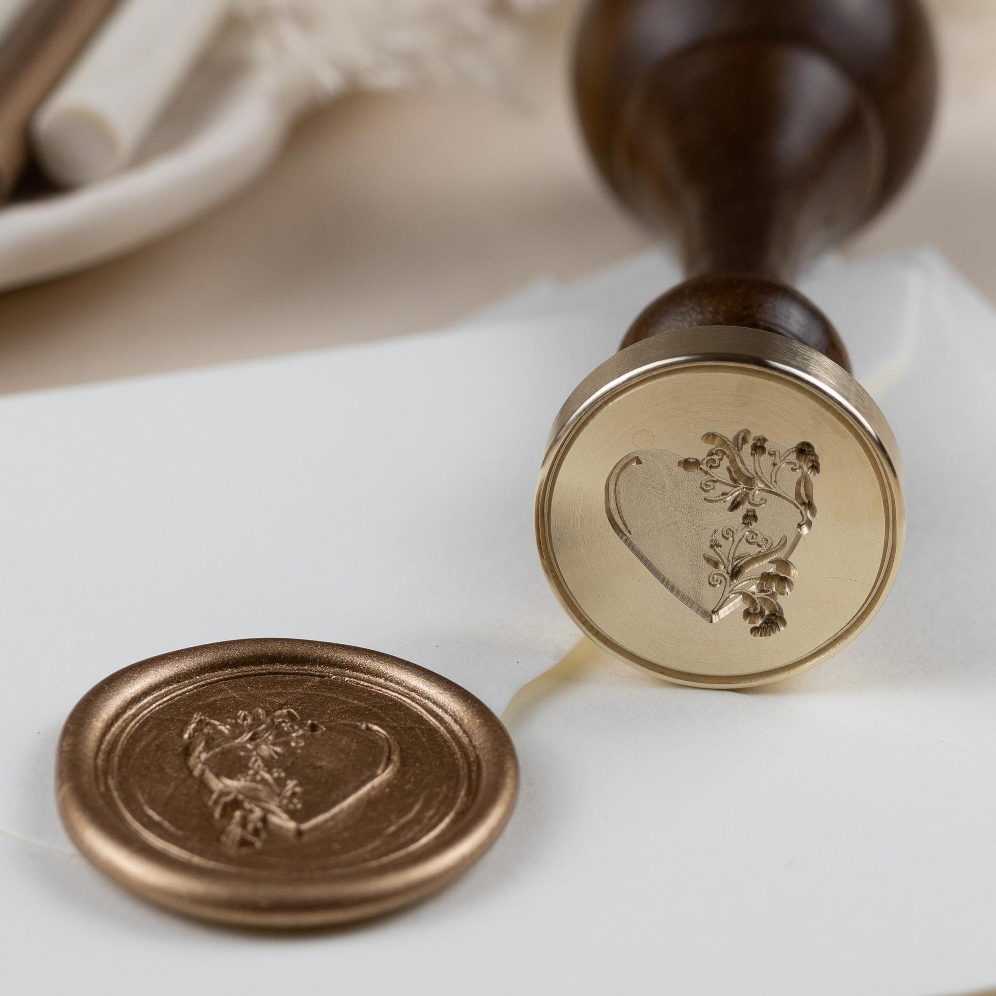 Siegelstempel Symbol Herz Love Letter - Siegelstempel personalisiert