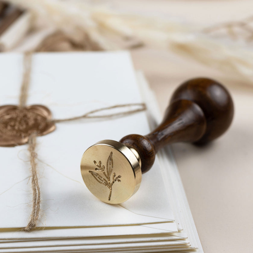 Siegelstempel Design Flora - Siegelstempel personalisiert
