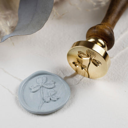 Siegelstempel Design Kleeblatt - Siegelstempel personalisiert