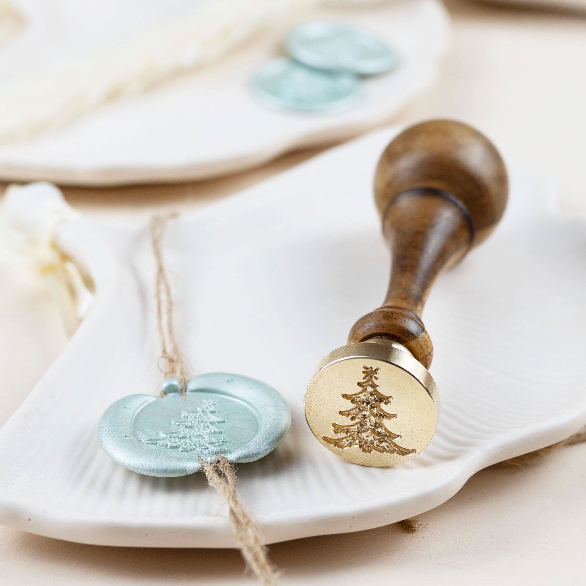Siegelstempel mit Motiv Oh Tannenbaum... - Siegelstempel personalisiert
