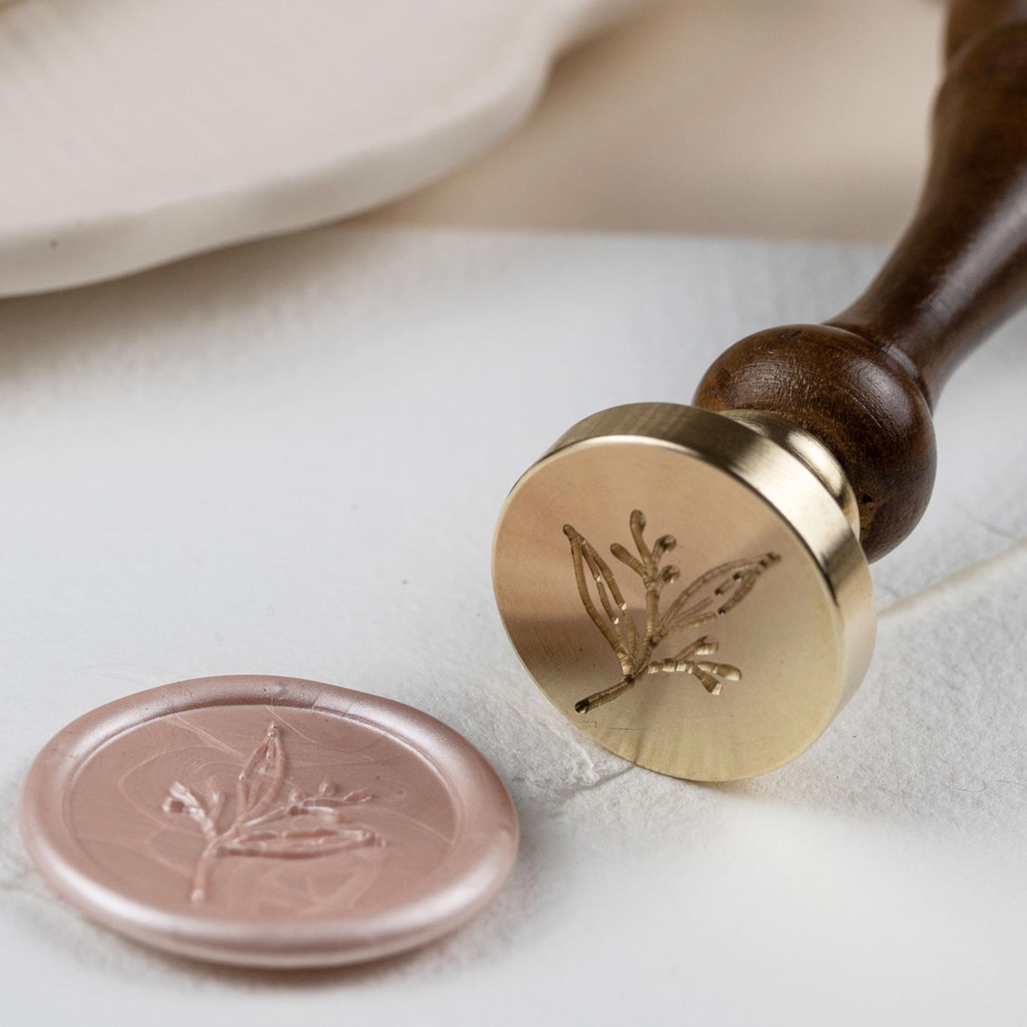 Siegelstempel Design Flora - Siegelstempel personalisiert