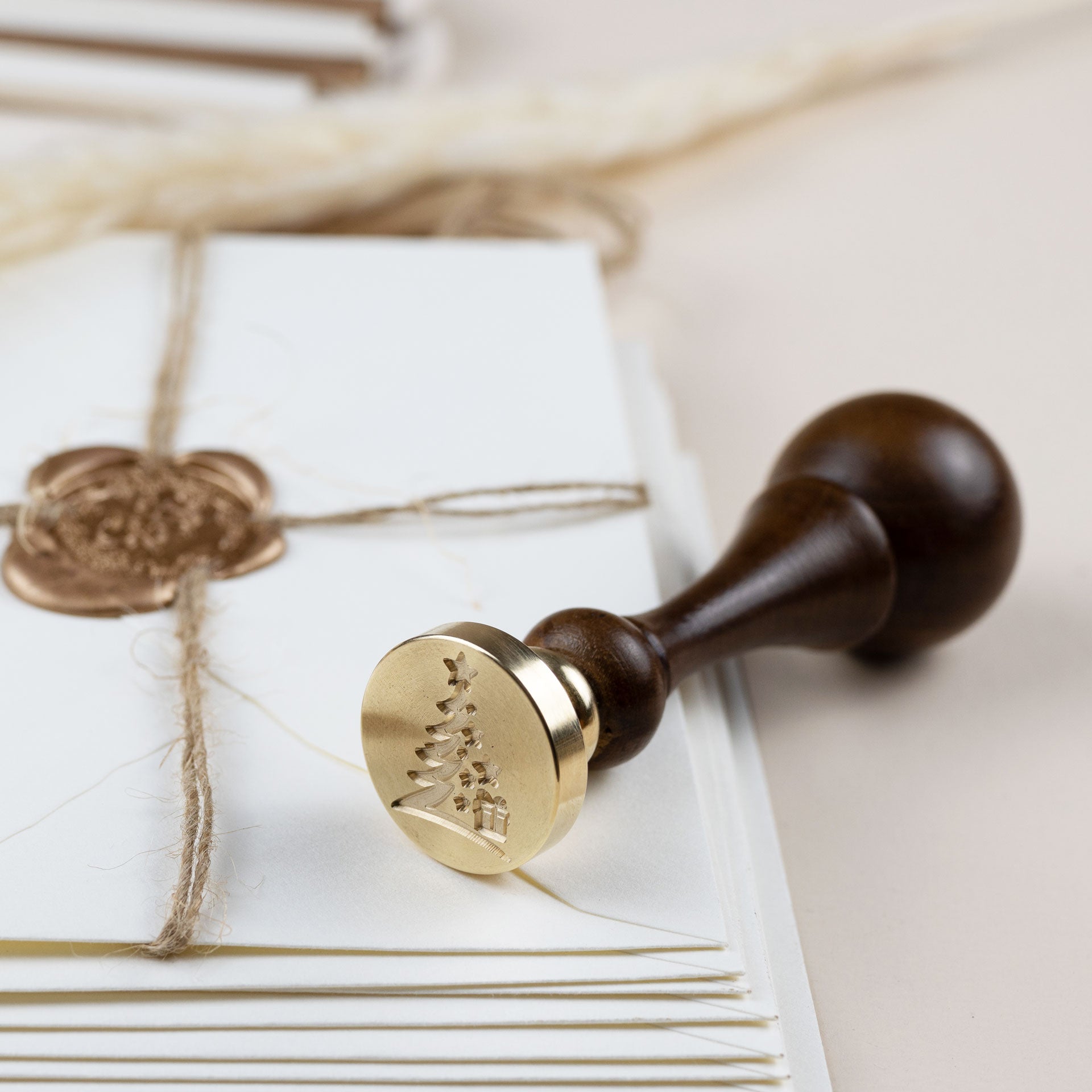 Siegelstempel mit Motiv Christmas Tree - Siegelstempel personalisiert