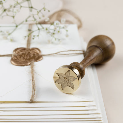 Siegelstempel Design Lilie - Siegelstempel personalisiert