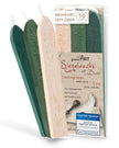 Premium Siegelwachs mit Docht, 3er Pack Mix Forest - Grün-perl. und Elfenbein-perl. - Siegelstempel personalisiert