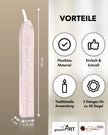 Premium Siegelwachs mit Docht, 3er Pack in Champagner - Siegelstempel personalisiert