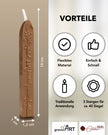 Premium Siegelwachs mit Docht, 3er Pack in Kupfer - Siegelstempel personalisiert