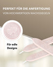 Premium Siegelwachs mit Docht, 3er Pack in Champagner - Siegelstempel personalisiert
