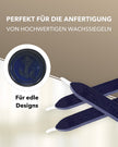 Premium Siegelwachs mit Docht, 3er Pack in Navy-Blue - Siegelstempel personalisiert