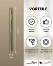 Siegelwachs für Wachspistole in Olive-Perl., 7mm Durchmesser, 6er Pack - Siegelstempel personalisiert