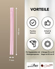 Siegelwachs für Wachspistole in Rosé-Perl, 7mm Durchmesser, 6er Pack - Siegelstempel personalisiert