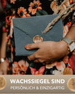 gravurART Siegelwachs Tabs - flexibel - zum Schmelzen im Schmelzlöffel - Farbe Elfenbein-Perl - Siegelstempel personalisiert